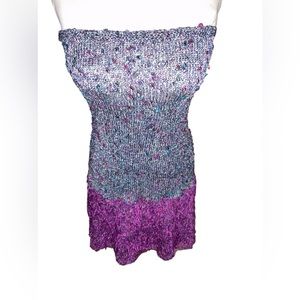 Vintage Hand knit two piece,with Five different ways to wear.